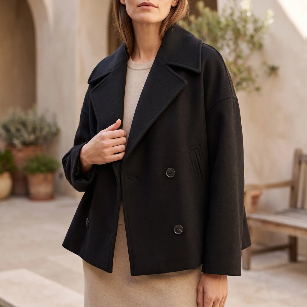 Aethelia  - Women's Cropped Winter Coat Office Wear Layering