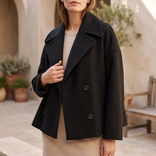 Aethelia  - Women's Cropped Winter Coat Office Wear Layering