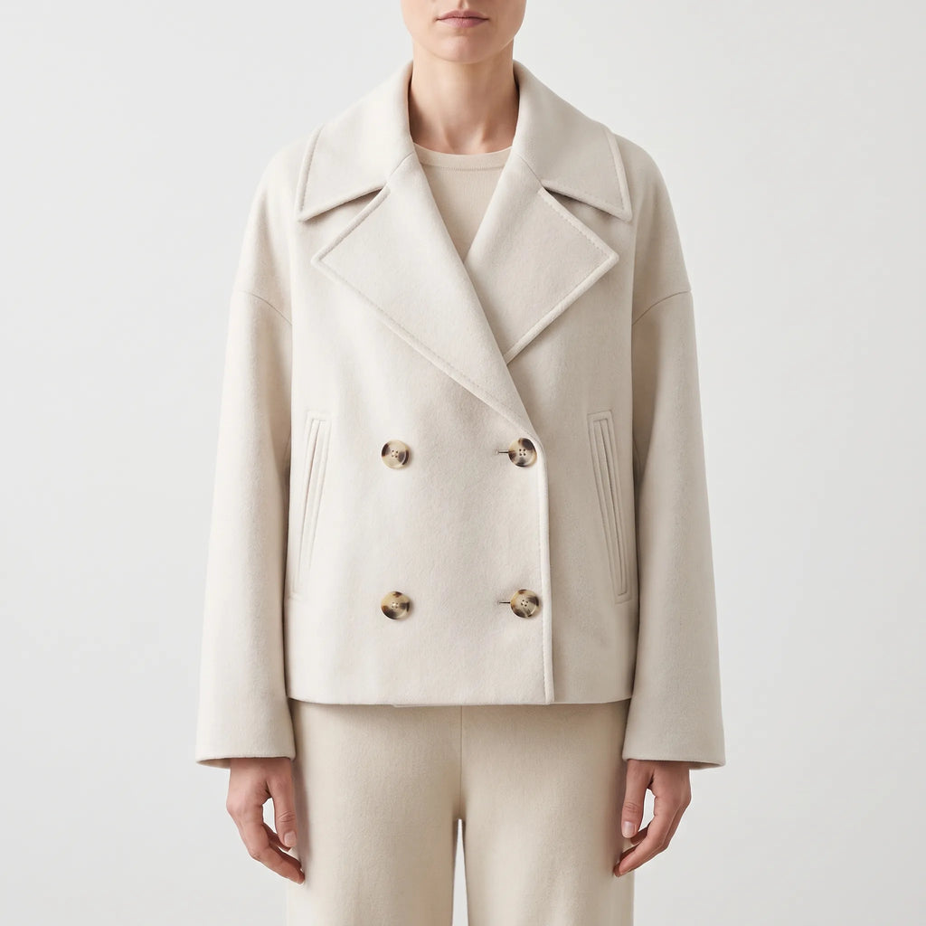 Aethelia  - Women's Cropped Winter Coat Office Wear Layering