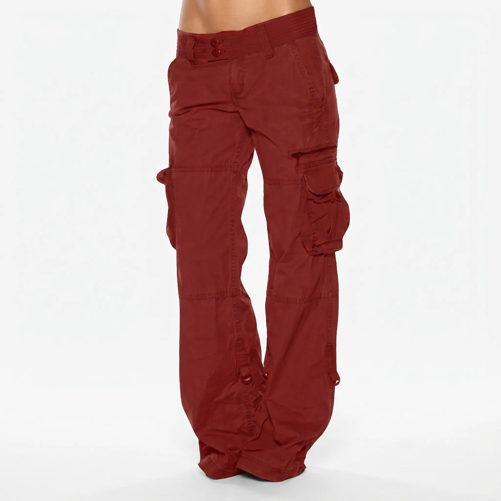 Cargen  - Straight Leg Baggy Cargo Trousers Casual City Walks