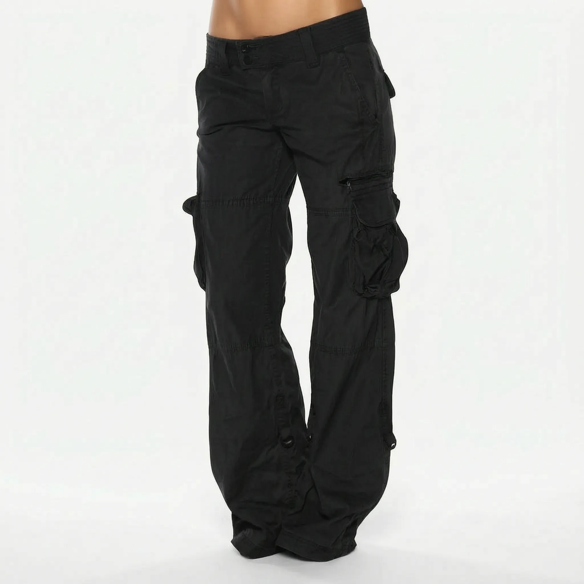 Cargen  - Straight Leg Baggy Cargo Trousers Casual City Walks