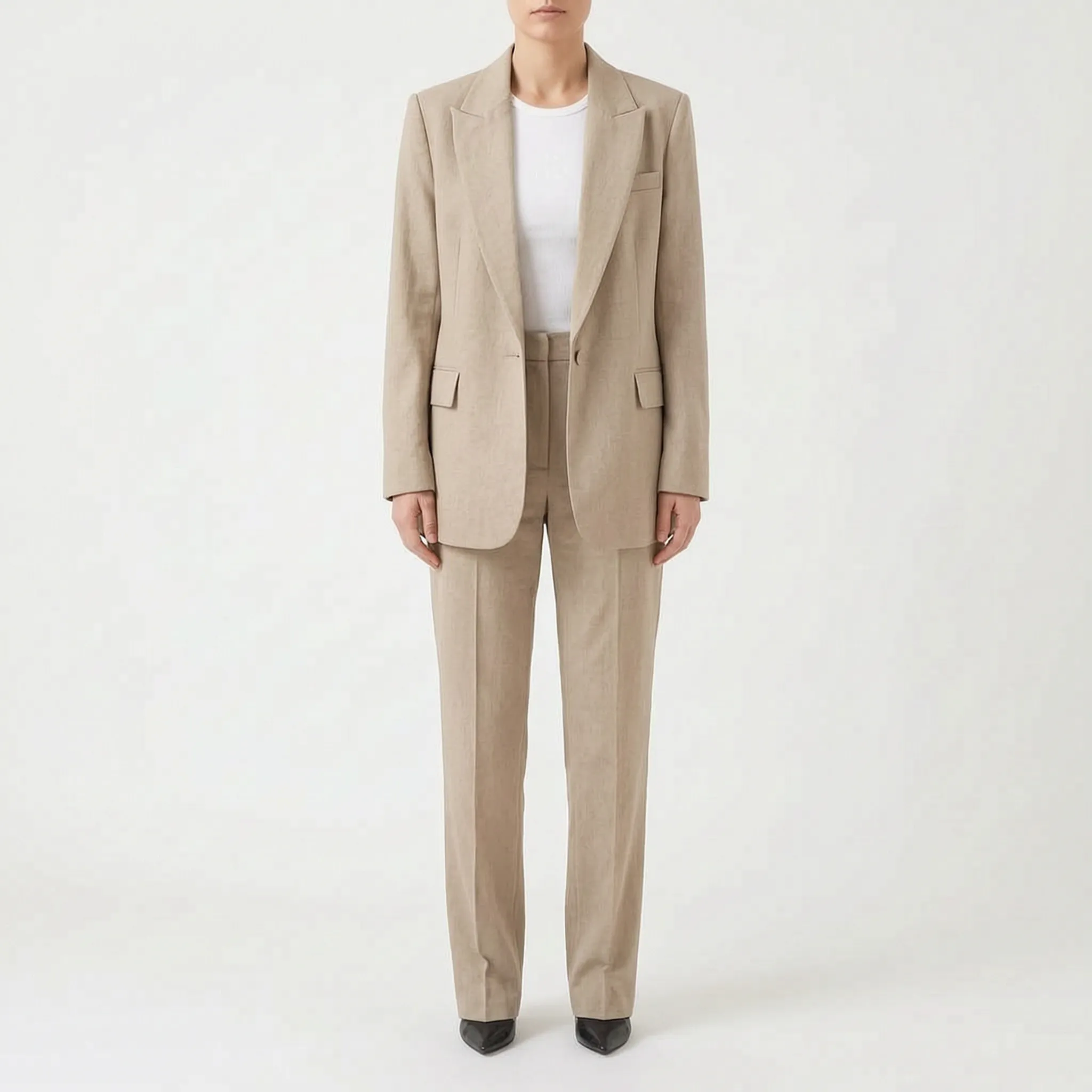 SavilSuit  - Womens Black Trouser Suit Office Wear