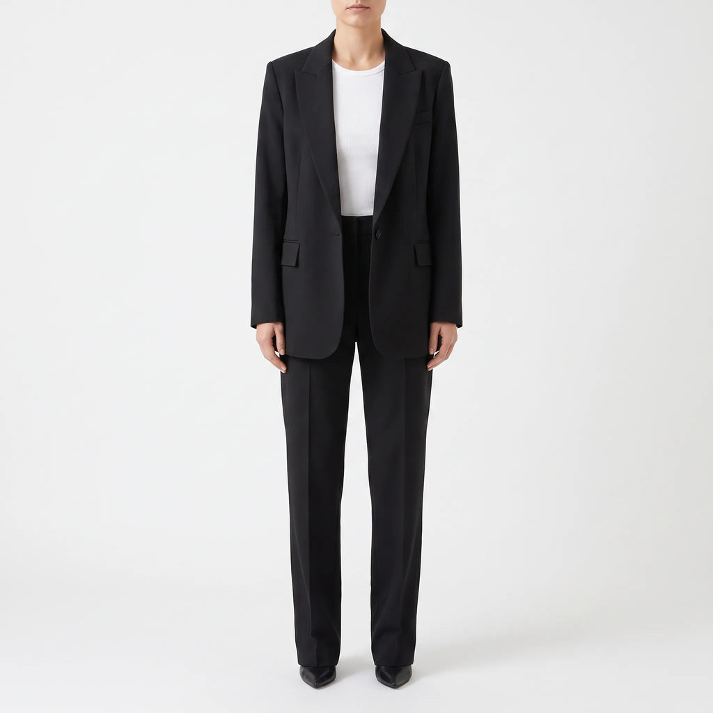 SavilSuit  - Womens Black Trouser Suit Office Wear