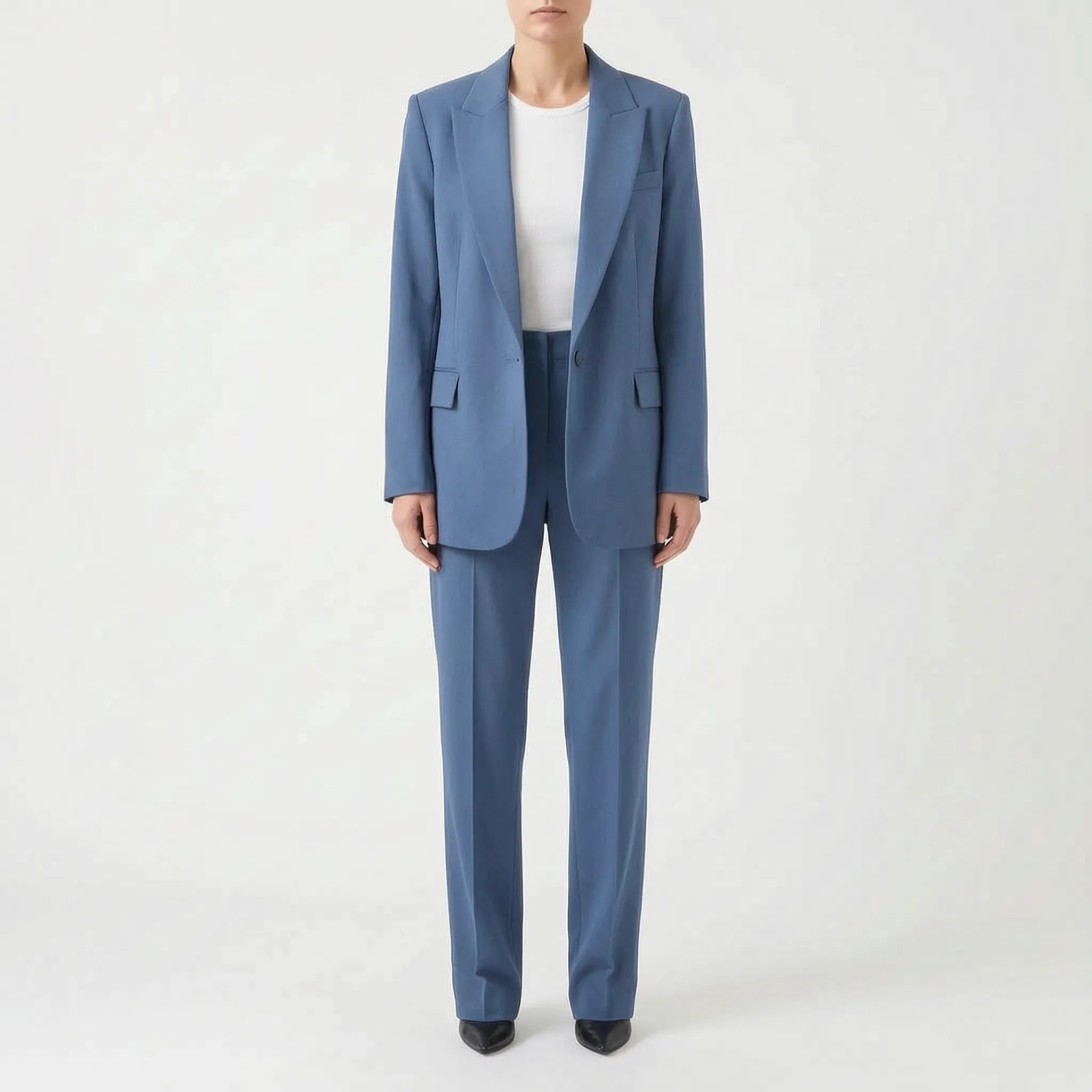 SavilSuit  - Womens Black Trouser Suit Office Wear