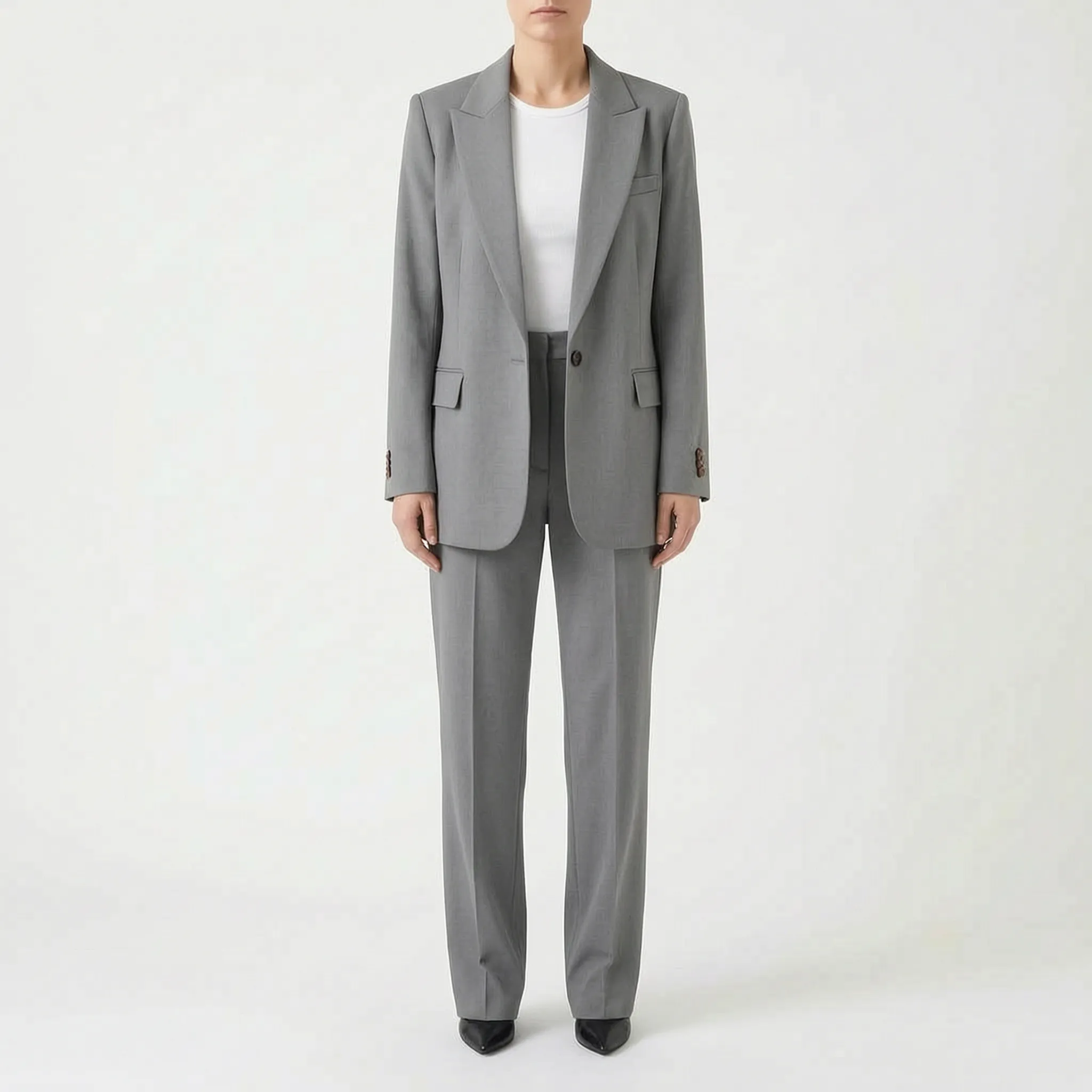 SavilSuit  - Womens Black Trouser Suit Office Wear
