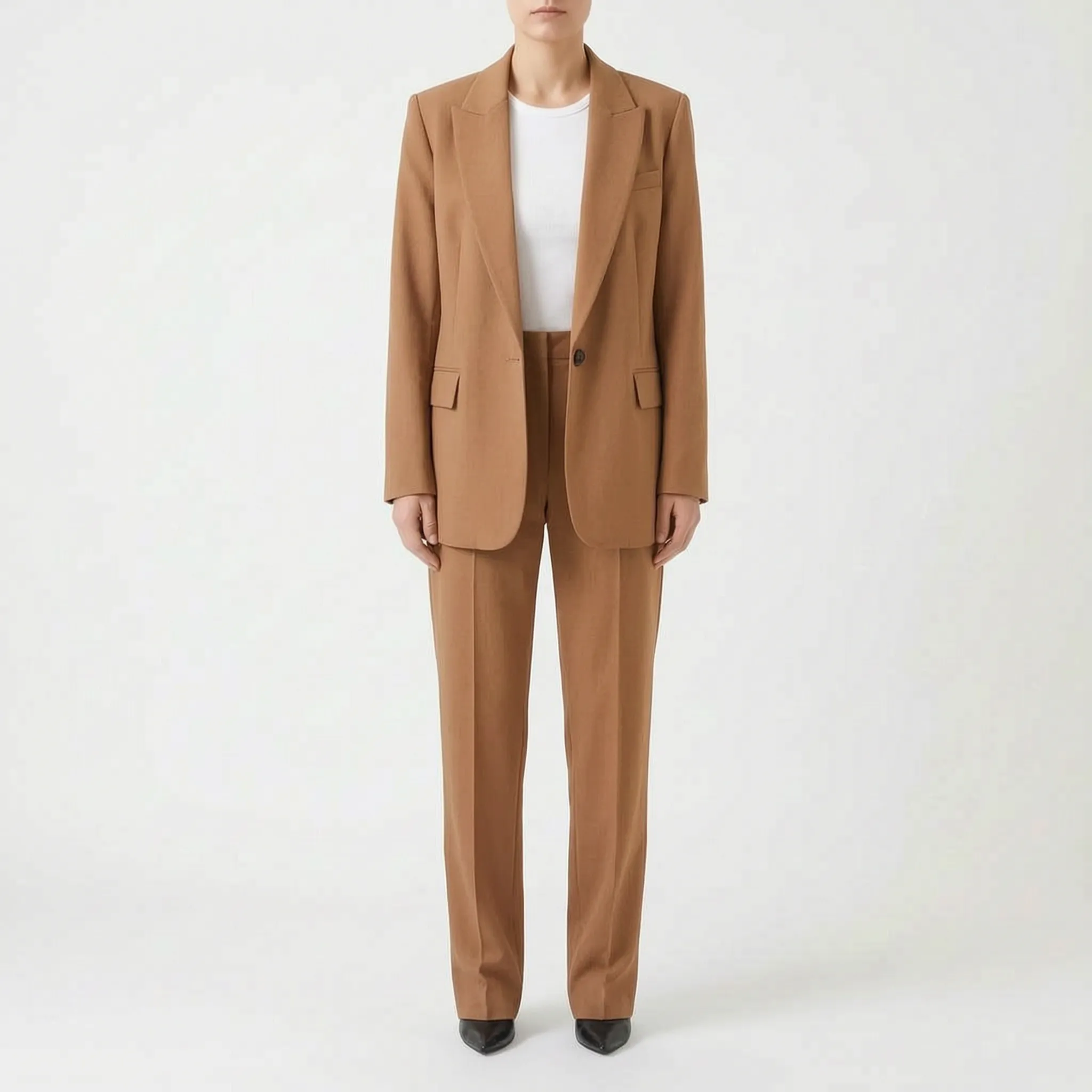 SavilSuit  - Womens Black Trouser Suit Office Wear