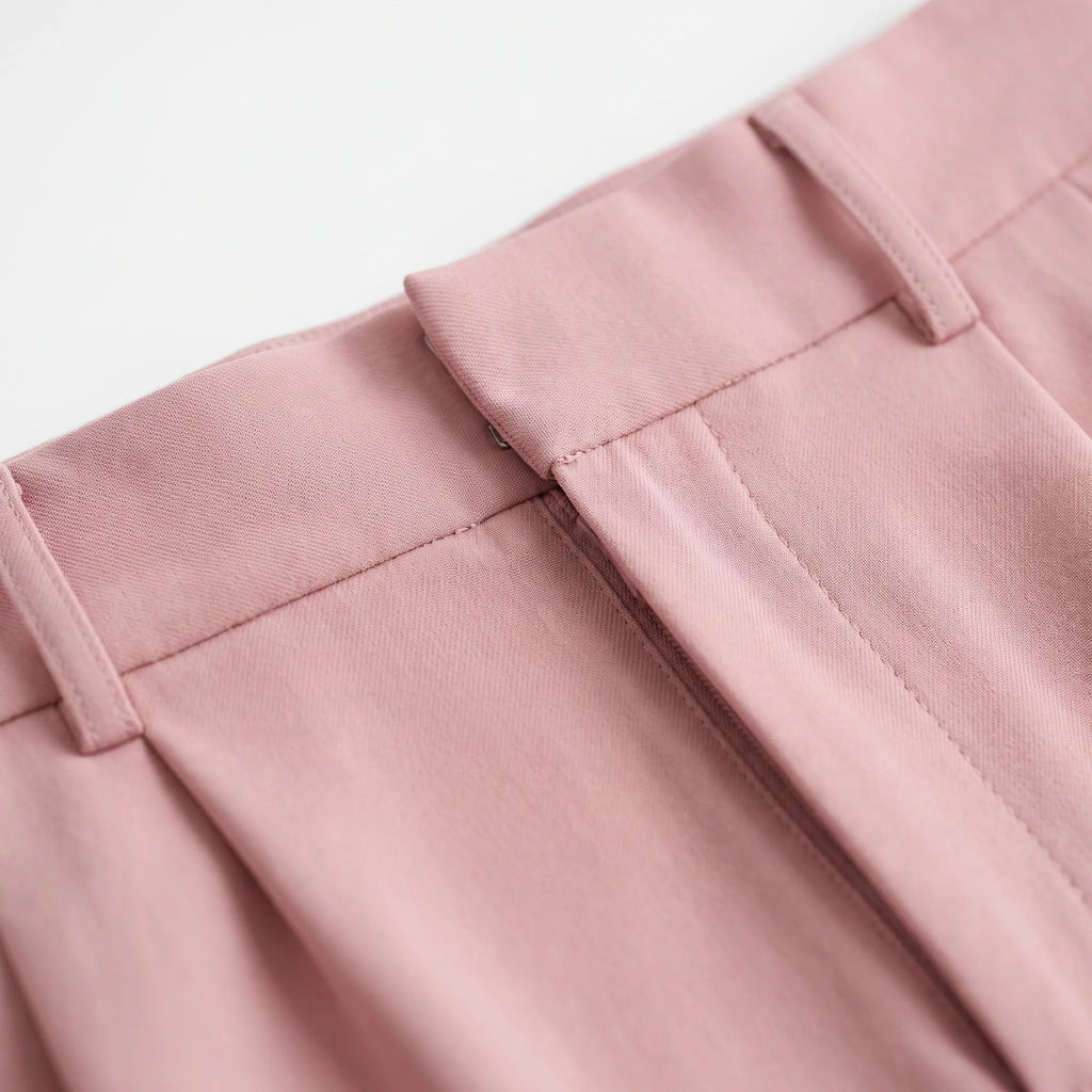 Vespera  - High Waisted Wide Leg Trousers Professional Office Wear