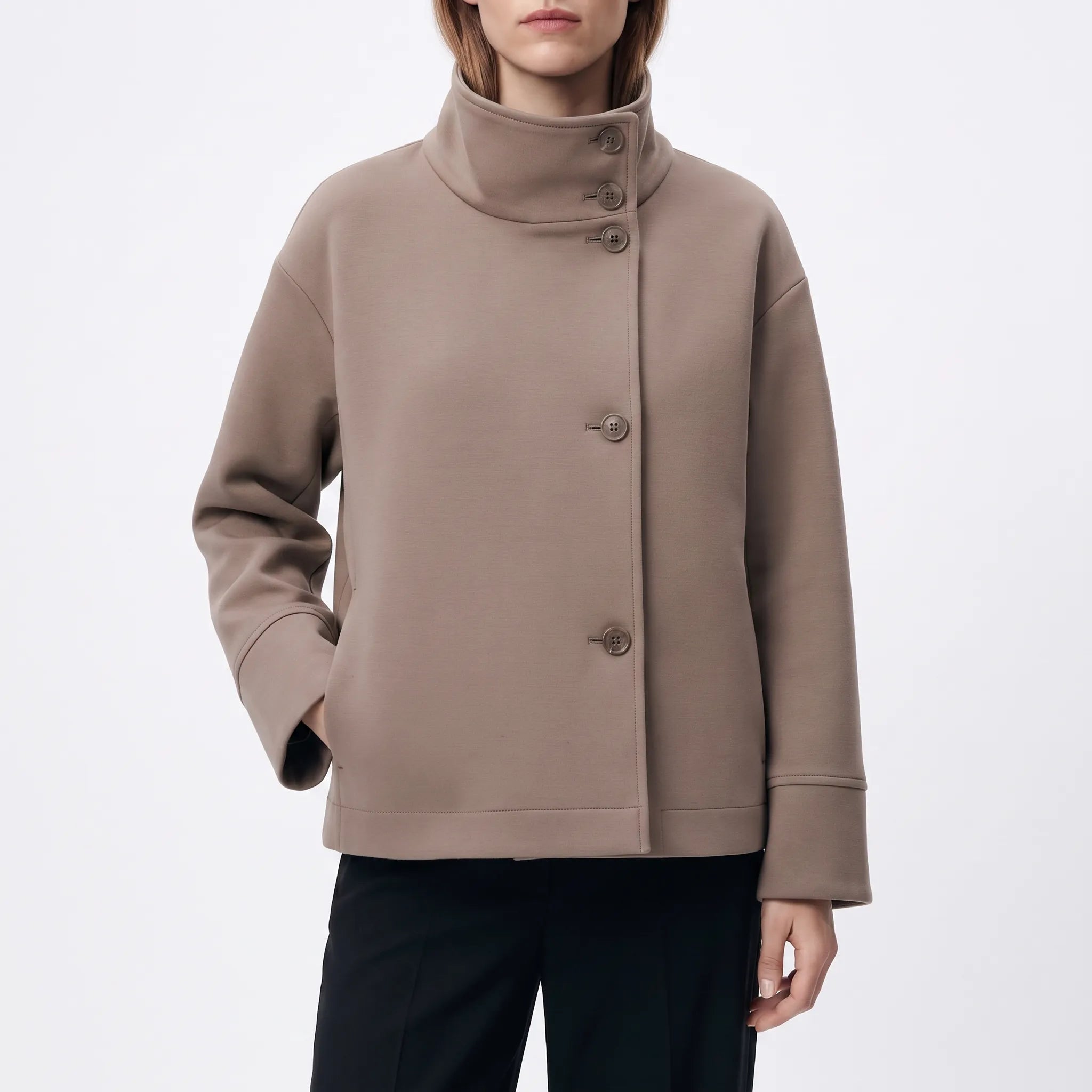 Winteria  - Short Double-Breasted Coat Cooler Days